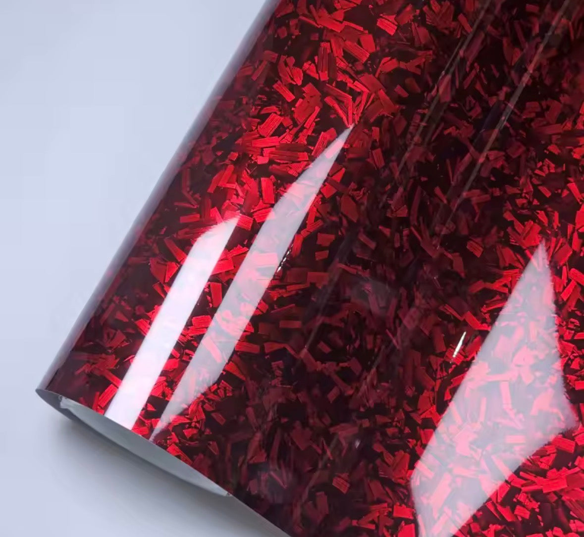 Red forged carbon wrap