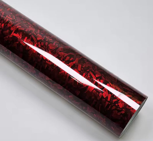 Red forged carbon wrap